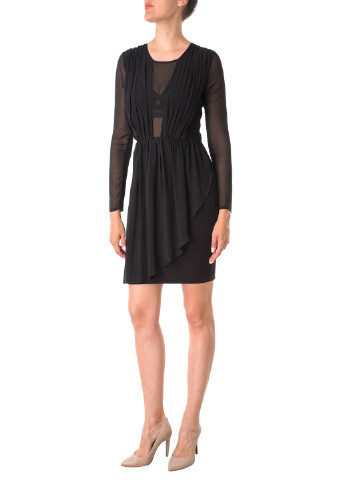 Черное кэжуал платье Cristina Gavioli однотонное