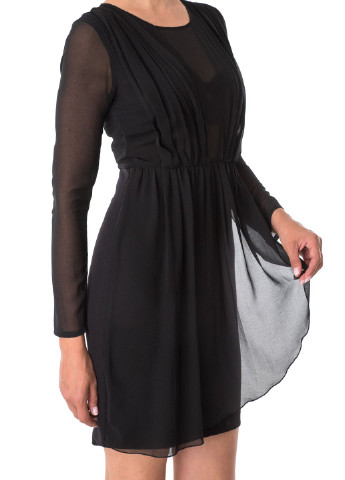 Черное кэжуал платье Cristina Gavioli однотонное