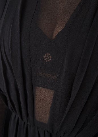 Черное кэжуал платье Cristina Gavioli однотонное