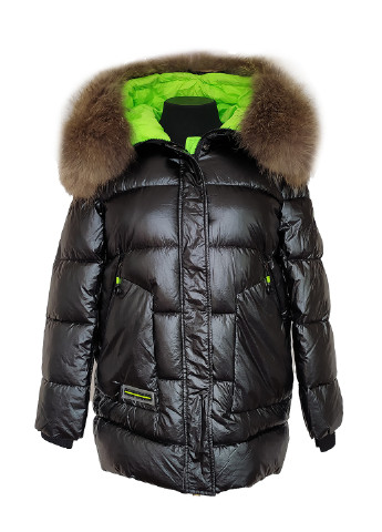 Черный зимний Пуховик Olanmear