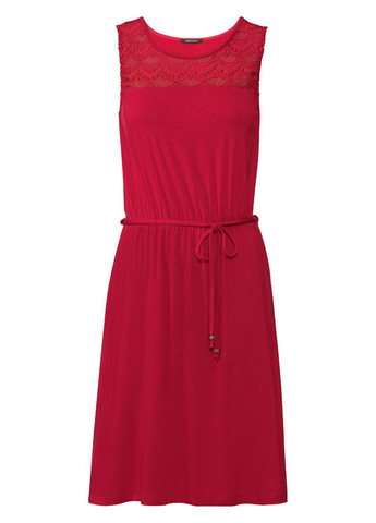 Красное кэжуал платье а-силуэт Esmara однотонное