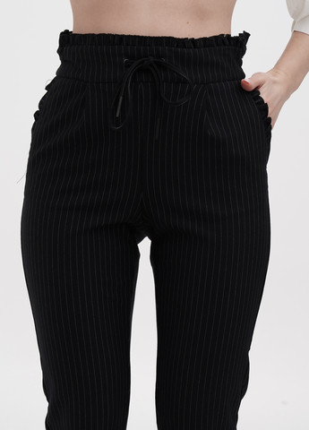 Черные кэжуал, классические демисезонные зауженные брюки Only