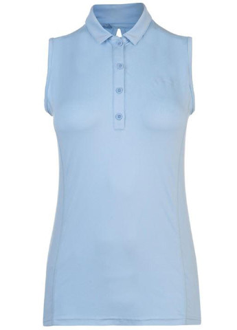 Голубой женская футболка-поло Slazenger однотонная