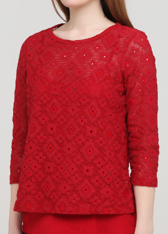 Темно-красная демисезонная блуза Signature