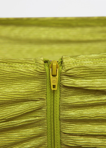 Салатова коктейльна сукня з відкритими плечима SHEIN однотонна