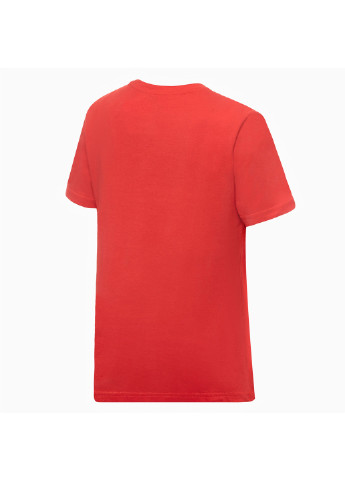 Червона демісезонна дитяча футболка boys cat logo tee Puma