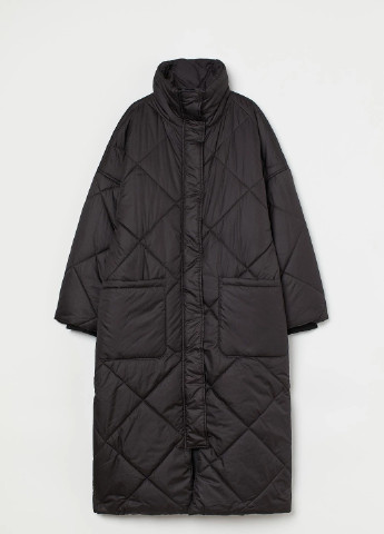 Черное зимнее Пальто H&M