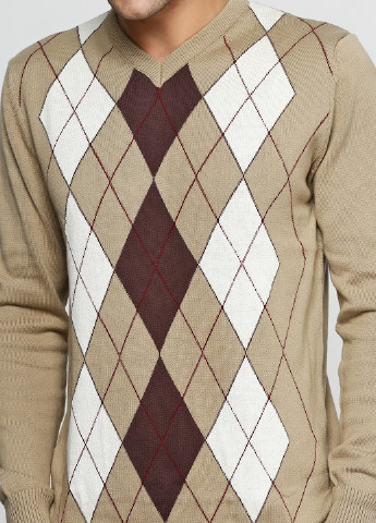 Светло-коричневый демисезонный пуловер пуловер Яavin