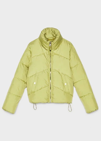 Фисташковая демисезонная куртка Bershka