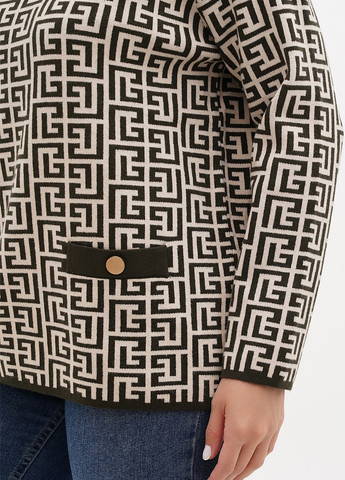 Оливковий (хакі) демісезонний светр Kiss Me