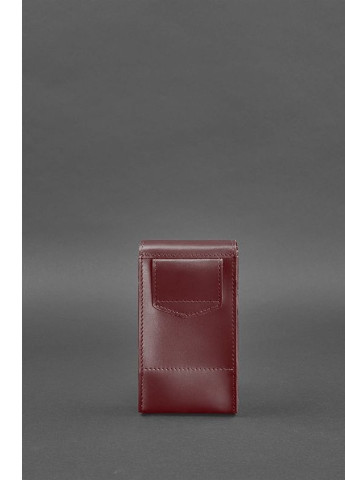 Набор женских бордовых кожаных сумок Mini поясная/кроссбоди BlankNote однотонная белая кэжуал