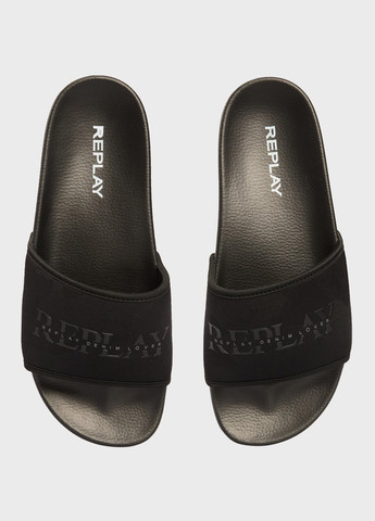Черные пляжные, кэжуал шлепанцы Replay