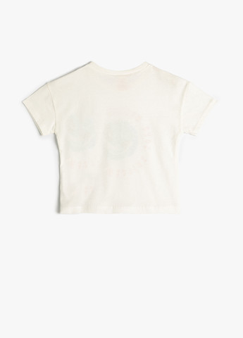 Молочная летняя футболка KOTON