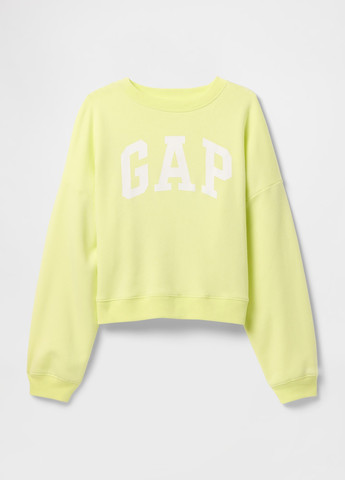 Жовтий світшот Gap логотип без декору (336933298)