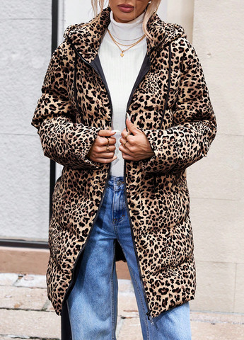 Бежевая зимняя куртка SHEIN