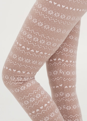 Бежевые демисезонные леггинсы H&M