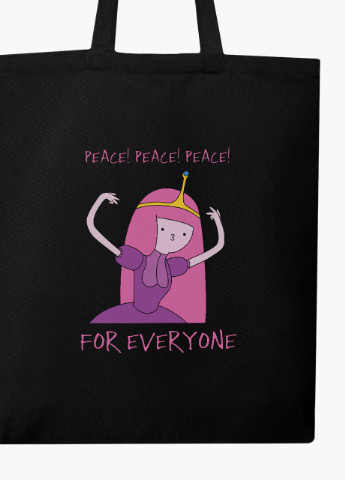 Эко сумка шоппер черная Принцесса бубульгум Время Приключений (Adventure Time) (9227-1576-BK) экосумка шопер 41*35 см MobiPrint (216642080)