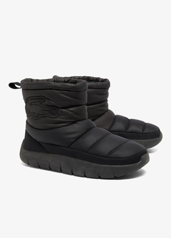 Черные осенние ботинки Lacoste