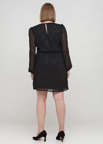 Чорна кежуал плаття, сукня Etam з абстрактним візерунком