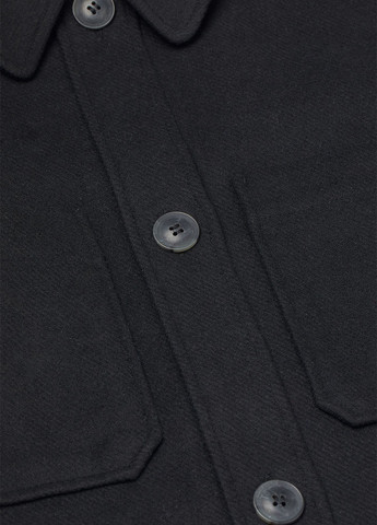 Чорна демісезонна куртка вільного крою весняно-осіння H&M
