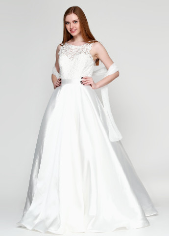 Белое свадебное платье Magic Bride с цветочным принтом