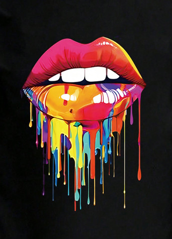 Черное кэжуал платье платье-свитшот, оверсайз SHEIN с рисунком