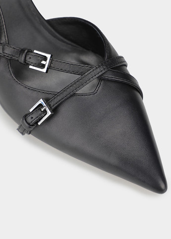 Braska Туфлі слінгбекі чорний з натуральна шкіра, — літо (363485281)