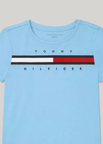 Голубая демисезонная футболка Tommy Hilfiger