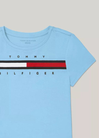 Голубая демисезонная футболка Tommy Hilfiger