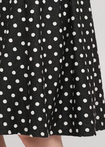 Черно-белая кэжуал в горошек юбка LFT а-силуэта (трапеция)