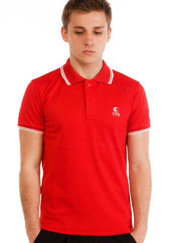 Красная футболка-поло для мужчин Ястребь однотонная