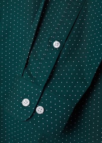 Сорочка H&M смужка темно-зелена кежуал