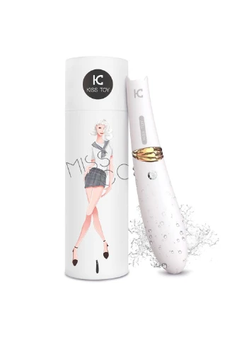 Вакуумний стимулятор з вібрацією KisToy Miss CC White KissToy (252639509)