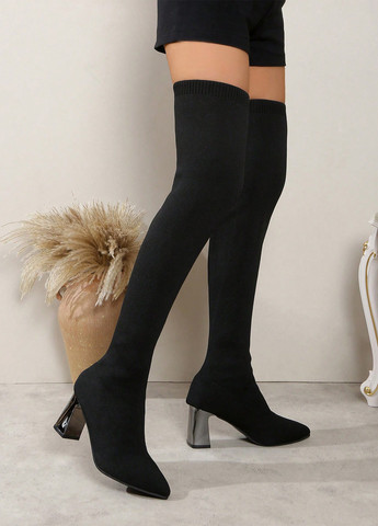 Осенние ботильоны чулки SHEIN