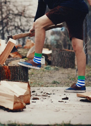 Сині носки Mo-Ko-Ko Socks смужки (25064137)