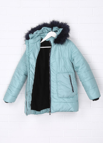Мятная зимняя куртка Одягайко