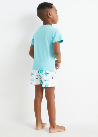 Комбінований демісезонний комплект (2 футболки, 2 шортів) C&A