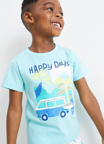 Комбінований демісезонний комплект (2 футболки, 2 шортів) C&A