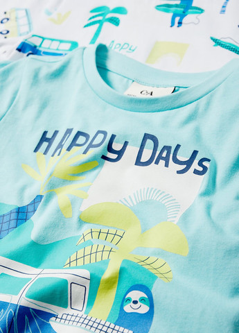 Комбінований демісезонний комплект (2 футболки, 2 шортів) C&A