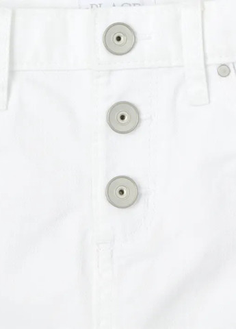 Белая кэжуал, джинсовая однотонная юбка The Children's Place