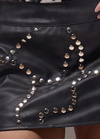 Черная коктейльный, вечерний однотонная юбка SHEIN