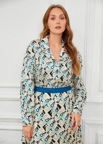 Комбинированная блуза SHEIN