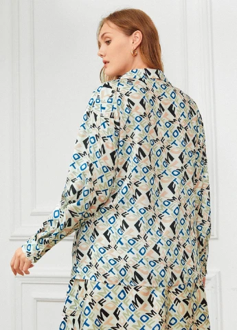 Комбинированная блуза SHEIN
