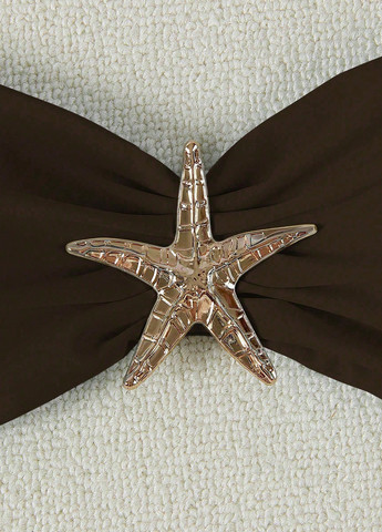 Кавовий літній купальник (ліф, трусики) бандо, роздільний SHEIN