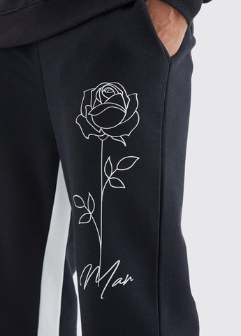 Черные кэжуал, спортивные демисезонные прямые брюки Boohoo