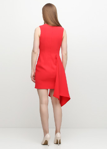 Красное кэжуал платье Elisabetta Franchi однотонное