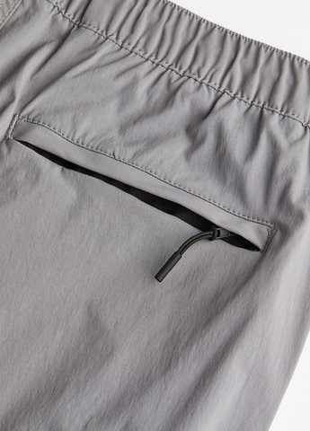Серые кэжуал демисезонные карго брюки H&M