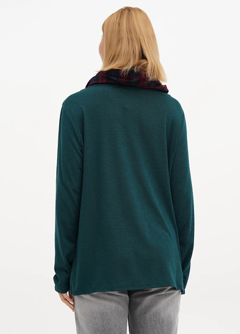 Зелений демісезонний комплект (лонгслів, шарф) Studio