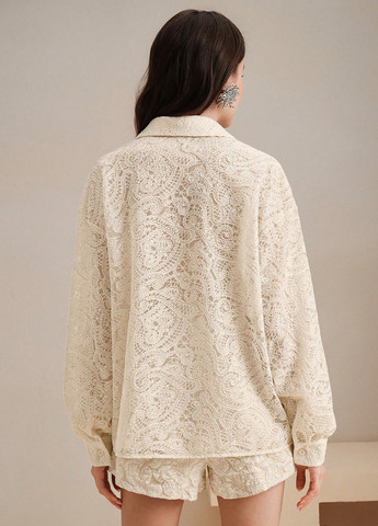 Кремовая блуза SHEIN