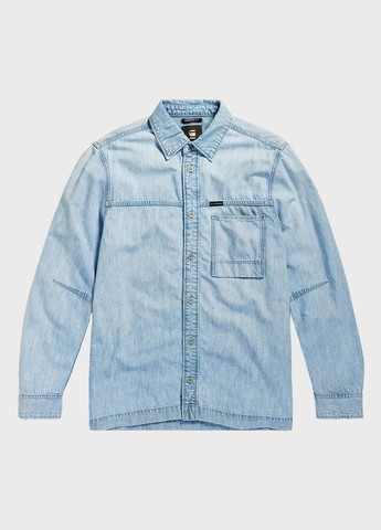 Светло-голубой джинсовая рубашка варенка G-Star Raw